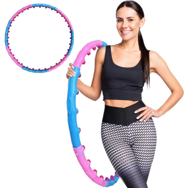 Обруч с массажными магнитными шариками Magnet Double Massage Hoop NE-F-53