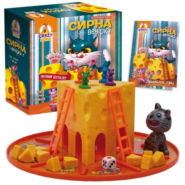 Настольная игра "Сырная вечеринка" VT8055-38 гигантский сыр на круглой основе