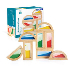 Кубики Guidecraft Block Play Кольоровий пісок, 14 см, 8 шт. (G3014)
