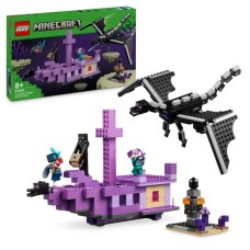 Конструктор LEGO Minecraft Дракон Енду і Корабель Краю 657 деталей (21264)