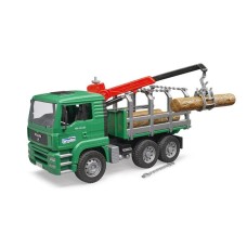 Модель Bruder Лісовоз MAN TGA з краном-маніпулятором і колодами 1:16 (02769)