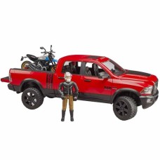 Автомодель Bruder Позашляховик Dodge RAM 2500 з мотоциклом і фігуркою 1:16 (02502)