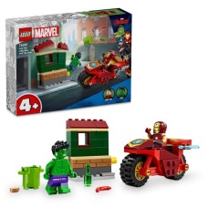 Конструктор LEGO Super Heroes Залізна людина на мотоциклі й Галк 68 деталей (76287)