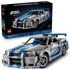 Конструктор LEGO Technic Подвійний форсаж Автомобіль Nissan Skyline GT-R (R34) 1410 деталей (42210)