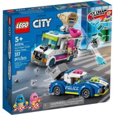 Конструктор LEGO City  Police Поліцейське переслідування фургона з морозивом 317 деталей (60314)