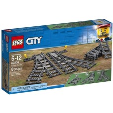 Конструктор LEGO City Залізничні стрілки 8 деталей (60238)
