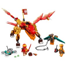 Конструктор LEGO NINJAGO Вогняний дракон Кая EVO 204 деталі (71762)