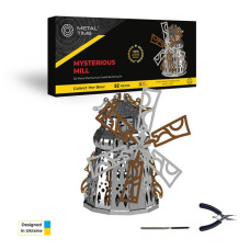 Колекційна модель-конструктор Metal Time Mysterious Mill Млин електронний двоколірна (MT054)