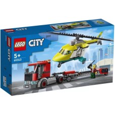 Конструктор LEGO City Вантажівка для рятувального гелікоптера 215 деталей (60343)