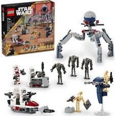Конструктор LEGO Star Wars Клони-піхотинці й Бойовий дроїд, бойовий набір 215 деталей (75372)
