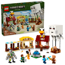 Конструктор LEGO Minecraft Напад на село з повітряною кулею Ґаст 555 деталей (21273)