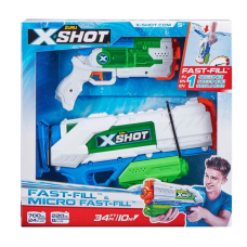 Набір водних бластерів X-Shot Fast Fill середній і маленький біло-блакитний (56225)
