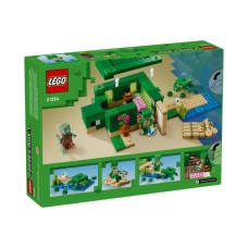 Конструктор LEGO Minecraft Пляжний будинок у формі черепахи 234 деталі (21254)