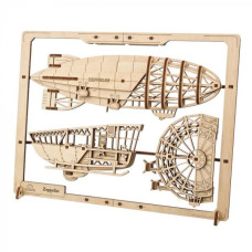 Дерев'яний механічний 3D конструктор Ugears Цепелін (70208)