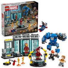 Конструктор LEGO Marvel Лабораторія Залізної Людини: зал обладунків 384 деталі (76315)