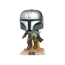 Ігрова фігурка FUNKO POP! серії "Мандалорець" - МАНДАЛОРЕЦЬ, ЩО ЛЕТИТЬ З МАЛЮКОМ