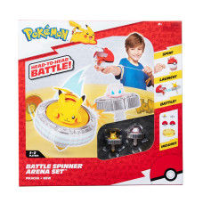 Ігровий набір POKEMON - ПОДВІЙНИЙ БАТЛ ПІКАЧУ ТА М'Ю (2 спінера, 2 покебола, арена)