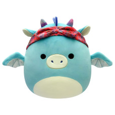 М'яка іграшка SQUISHMALLOWS – ДРАКОН У БАНДАНІ (19 cm)