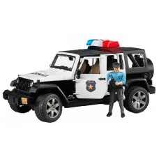 Автомодель Bruder Поліцейський автомобіль Jeep Wrangler Unlimited Rubicon з фігуркою, світло, звуки 1:16 (02526)