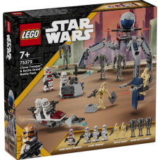 Конструктор LEGO Star Wars Клоны-пехотинцы и Боевой дроид, боевой набор 215 деталей (75372)