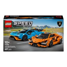 Конструктор LEGO Speed Champions Lamborghini Revuelto і Huracan STO 607 деталей (77238)