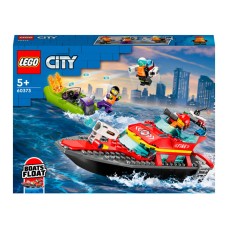 Конструктор LEGO City Човен пожежної бригади 144 деталі (60373)
