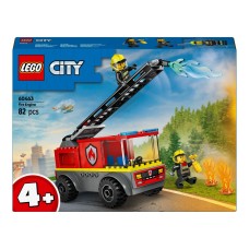 Конструктор LEGO City Пожежна машина з драбиною 82 деталі (60463)