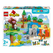 Конструктор LEGO DUPLO Town Семейства диких животных 3-в-1, 92 детали (10446)