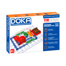 Электронный конструктор Doka Первый транзистор 118 схем (D70701)
