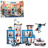 Конструктор SLUBAN M38-B0660 "Police": участок, транспорт, фігурки, 606 дет.