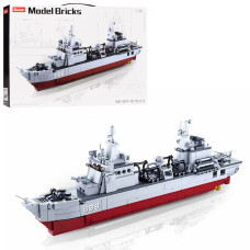 Конструктор SLUBAN M38-B0701 "Model Bricks": Військовий корабель, 1:450, 497 дет.