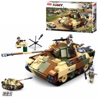 Конструктор SLUBAN M38-B0859 "Army": Бойовий танк, 725 дет.