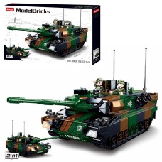 Конструктор SLUBAN M38-B0839 "Model Bricks": Основний бойовий танк Леопард 2А5, 766 дет.