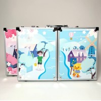 Набір для творчості MK 4536 акв.фарби, фломастери, олівці, валіза, 40,5-27-6см.