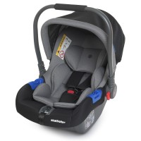 Бебікокон ME 1043 NEWBORN+ Royal Gray категорія 0+, льон, чорно-сірий.