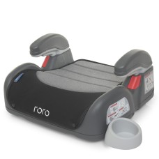 Бустер ME 1144 RORO Isofix Royal Gray дитячий, ізофікс, з підлокотником та підсклянником, льон.