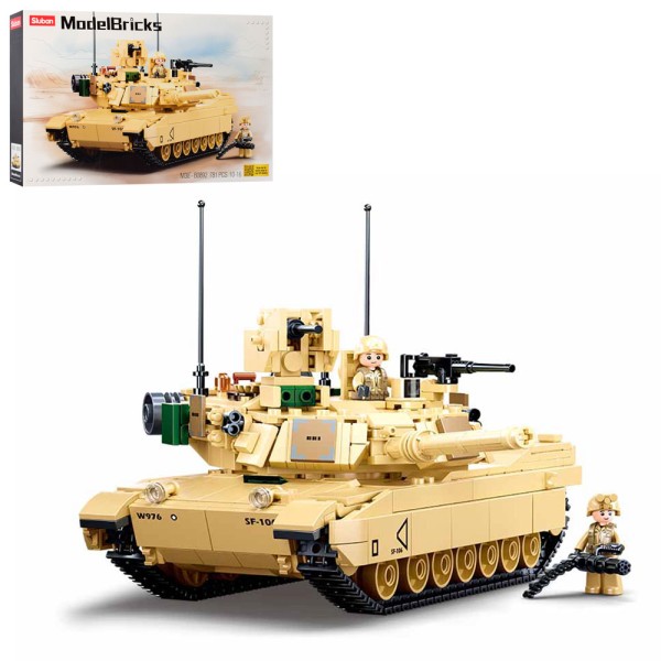 Конструктор SLUBAN M38-B0892 Model Bricks: Танк, 781 деталь
