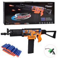 Автомат 78805-5 акум., лазер, м'які кулі 30 шт., USB, кор., 55,5-26,5-8,5 см.