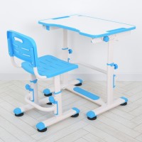 Парта M 4820-4 зі стільцем, регул. висота, синій.