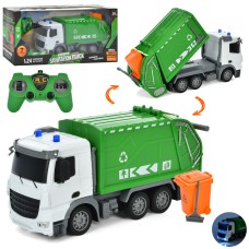 Сміттєвоз HT077  радіокер, акум., 1:24, світло, рух. деталі, гум.колеса, USB, кор., 47-22-12,5 см.