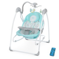 Гойдалка-шезлонг ME 1028 SENSA Circles Aqua Mint (1шт) ел.прив,5швидк,таймер,муз-15мел,зв.прір,карус-3п