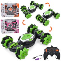 Машинка DH666-18 радіокер. 2,4G, акум., трюкова, оберт 360, USB, 3 кольори, муз., кор., 32,5-26-9см.