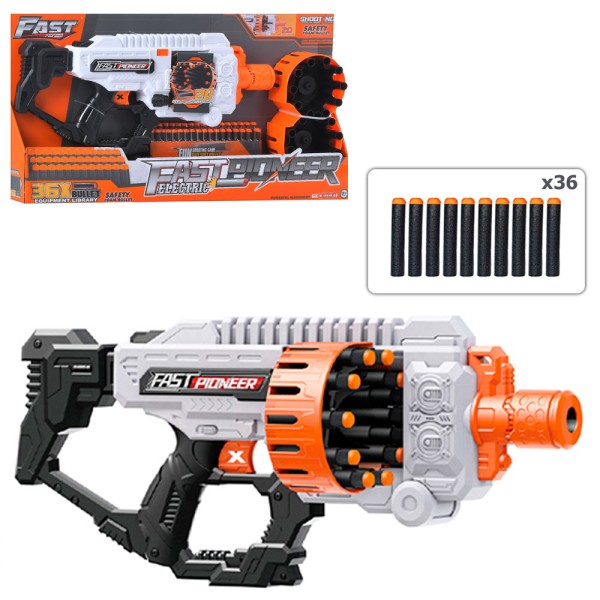 Автомат BIG503 з м'якими кулями (36 шт.), на батарейках