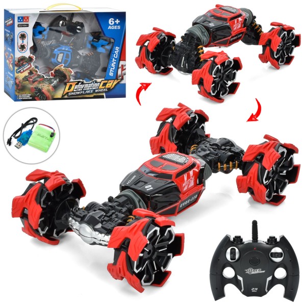 Трюкова радіокерована машина UD2169A-1 (2.4G, акумулятор, USB, змінює форму, 2 кольори)