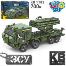 Конструктор KB 1102 військова техніка, 700 дет., кор., 30-22,5-7 см.