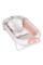 Ванночка ME 1105 CROWN Coral Powder дитяча, з вкладишем, силікон, складана, рожевий, 84-50-23 см.
