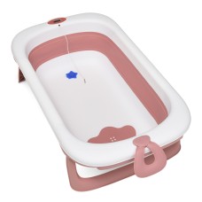 Ванночка ME 1106 T-CONTROL Pink дитяча, з термометром, силікон, складана, рожевий, 87-51-23.