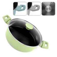 Каструля з кришкою лита мармур "Megastone" інд. дно 28*8см 10372-28S