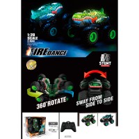 Машина UJ99-T201 радіок.2,4G,акум.,1:20,небит.корпус-диноз.,гум.колеса,USB,2кольори,муз.,світло,кор.