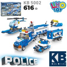 Конструктор KB 5002 поліцейська техніка, 5в1, 616 дет., кор., 45-33-7 см.
